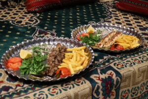 Yoghurt mutton tikka and yoghurt chicken tikka at Najmat Kabab, best Persian restaurant in Dubai