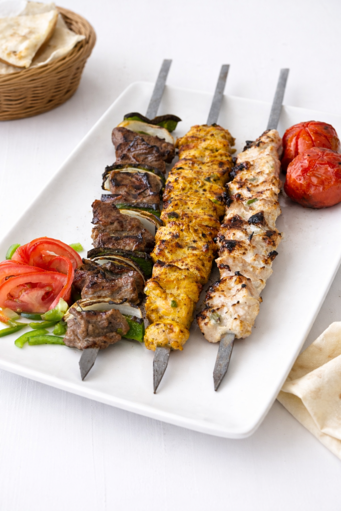 Authentic Persian kebab served at Najmat Kabab, the best Persian restaurant in Dubai offering traditional Iranian food